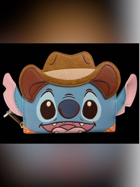 Loungefly Handbags - NEW Loungefly Disney Lilo & STITCH Cosplay Western Cowboy Hat Scrump Zip Wallet